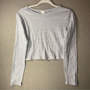 Bozzolo size large Light Gray Long Sleeve Top